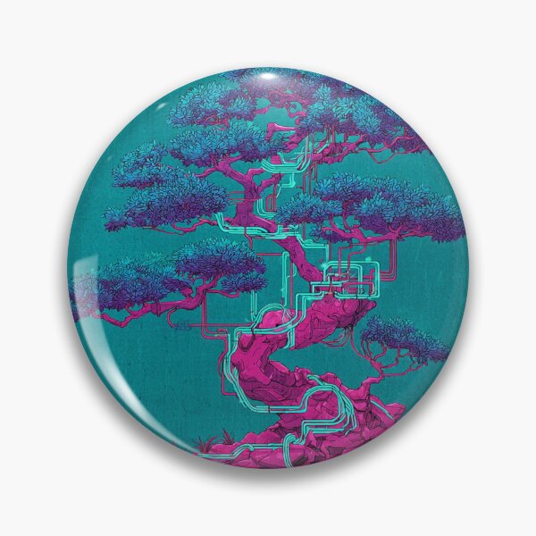 Item preview, Cybernetic Bonsai: Neon Zen Ukiyo-e Fusion designed and sold by chi3-jp.