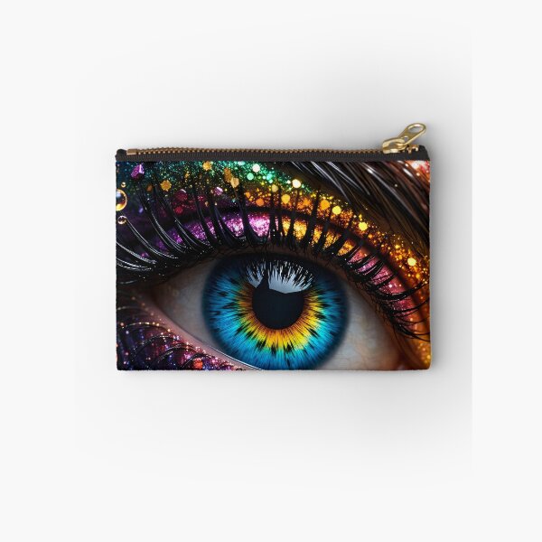 Item preview, Rainbow Glitter Eye Close-Up designed and sold by Kaleidoscope Print.