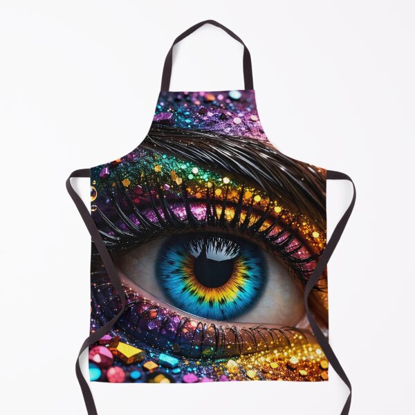 Item preview, Rainbow Glitter Eye Close-Up designed and sold by Kaleidoscope Print.