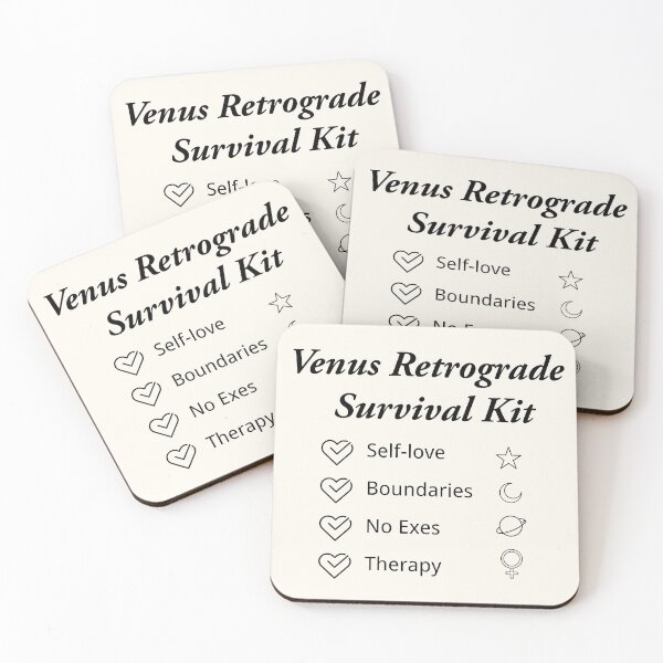 Item preview, Venus Retrograde Survival Kit - Astrology Valentine's Self-Care Checklist designed and sold by ElihanexArts.