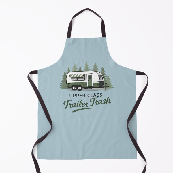 Item preview, Upper Class Trailer Trash Retro Cute Outdoors Illustration designed and sold by HowToCanadian.