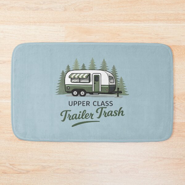 Item preview, Upper Class Trailer Trash Retro Cute Outdoors Illustration  designed and sold by HowToCanadian.