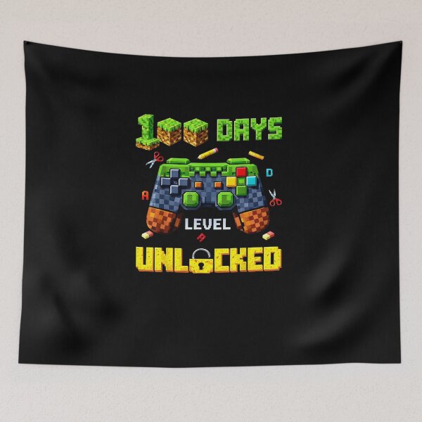 Item preview, Funny 100 Days Level Unlocked Gaming 100 Days of School Boys designed and sold by Juansustait.