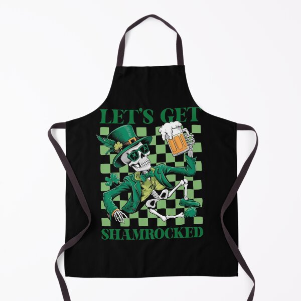 Item preview, Let's Get Shamrocked Skeleton Drink Checkered Graphic designed and sold by jakaun.