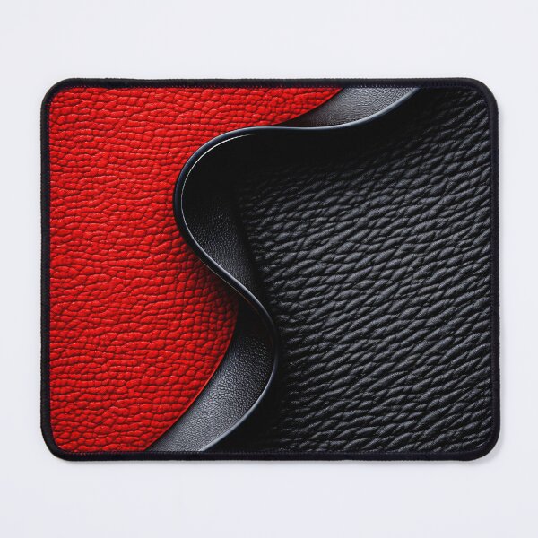 Item preview, Red and Black Leather Texture designed and sold by Kaleidoscope Print.
