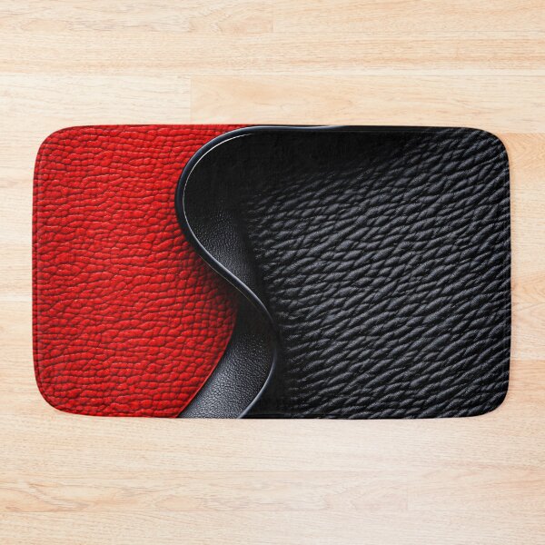 Item preview, Red and Black Leather Texture designed and sold by Kaleidoscope Print.