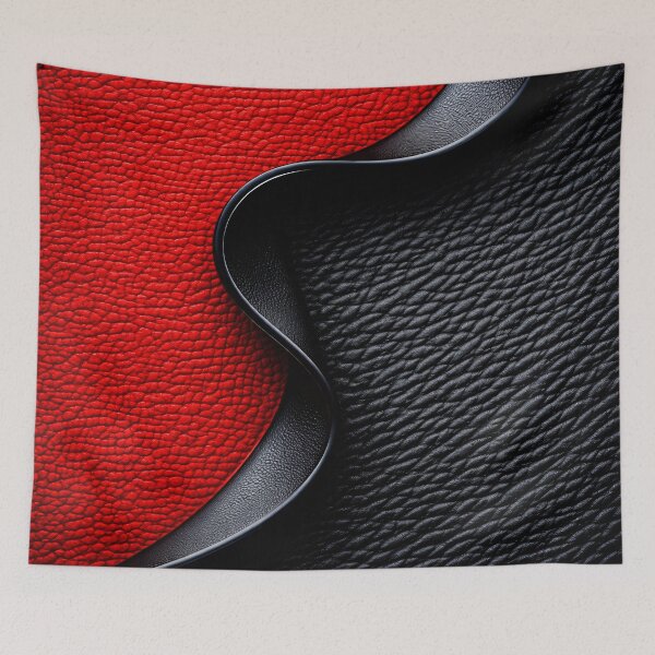 Item preview, Red and Black Leather Texture designed and sold by Kaleidoscope Print.