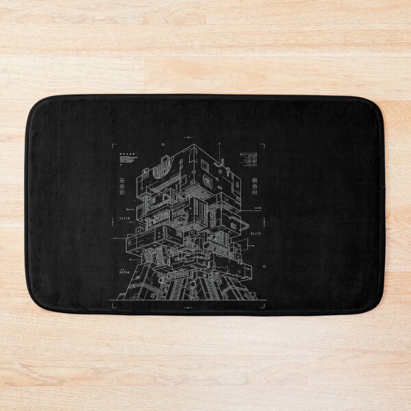 Item preview, Futuristic Blueprint - Tech Hardware Art designed and sold by SplashTastic.