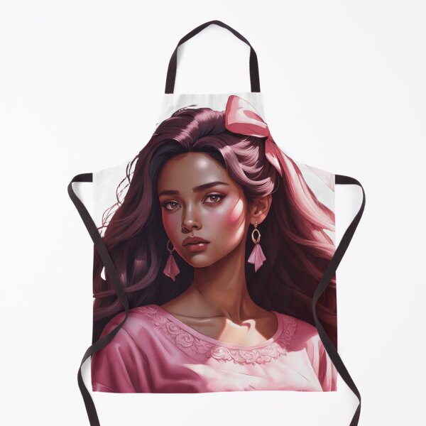 Item preview, Elegant Female Portrait in Soft Pink Tones designed and sold by FrenchRomani.