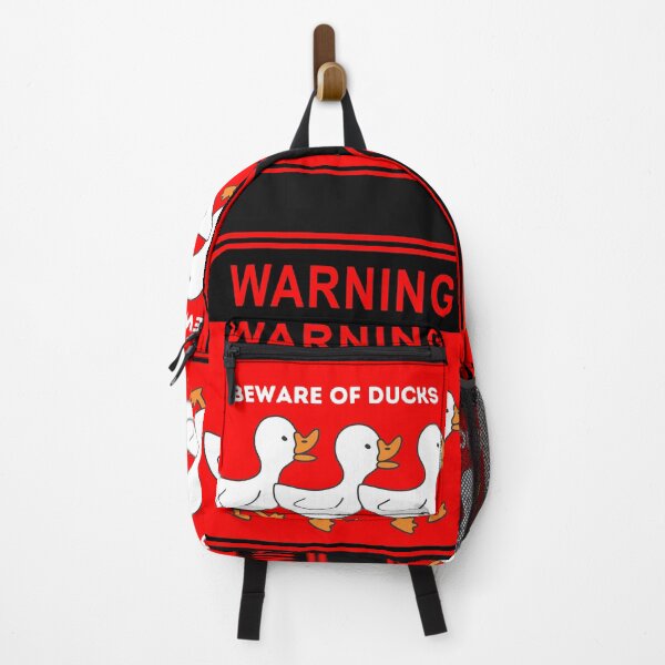 Item preview, Beware of Ducks Warning Sign designed and sold by Reelyfishing.