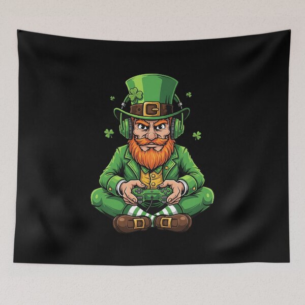 Item preview, Video Game Leprechaun St Patricks Day Gamer Gaming designed and sold by OlakunleOloroz.