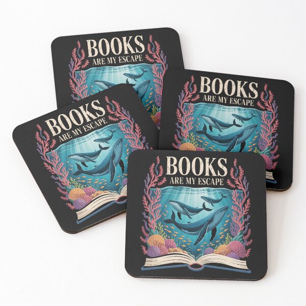 Item preview, Books Are My Escape Ocean Adventure Quote designed and sold by Lucaseinar.