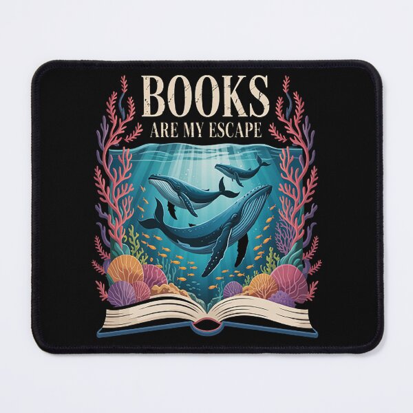 Item preview, Books Are My Escape Ocean Adventure Quote designed and sold by Lucaseinar.