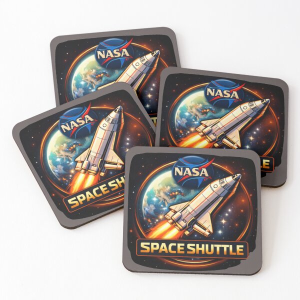 Item preview, Space Shuttle Launch - Retro NASA - Inspired Space Art designed and sold by Nature's Palette.