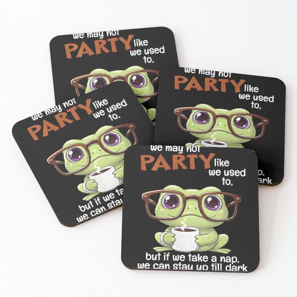 Item preview, We May Not Party Like We Used To Funny Nap Frog designed and sold by haitrieuic96.