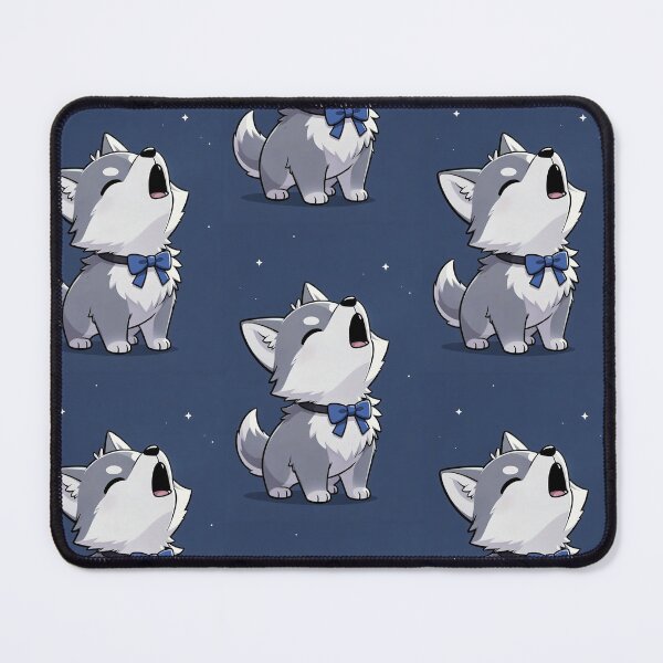 Item preview, Little Howling Wolf Pup Under the Stars designed and sold by LauraMK.