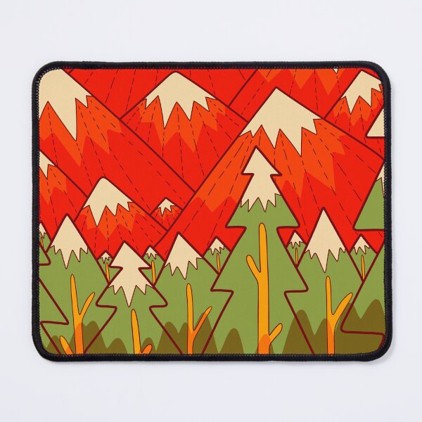 Item preview, The red mountain range designed and sold by Swadeillustrations.