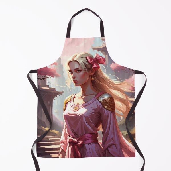 Item preview, Young Fantasy Heroine Among Pink Blossoms designed and sold by FrenchRomani.