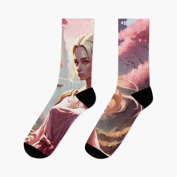 Item preview, Young Fantasy Heroine Among Pink Blossoms designed and sold by FrenchRomani.