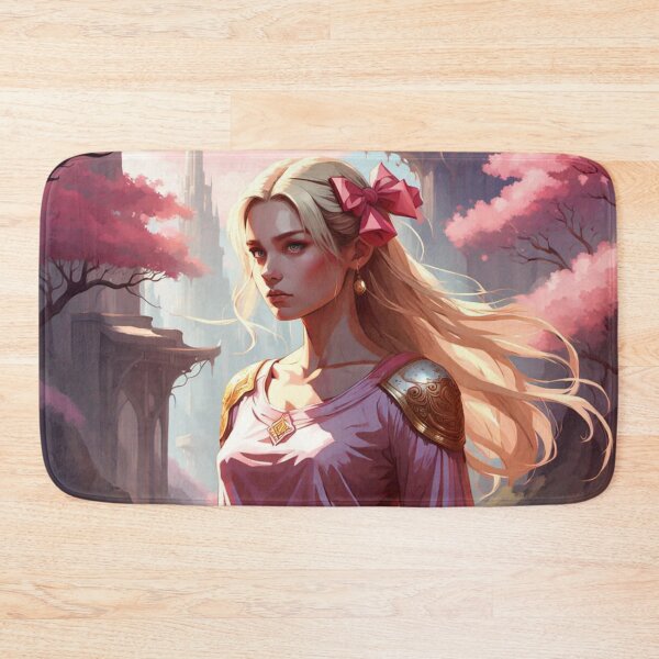 Item preview, Young Fantasy Heroine Among Pink Blossoms designed and sold by FrenchRomani.