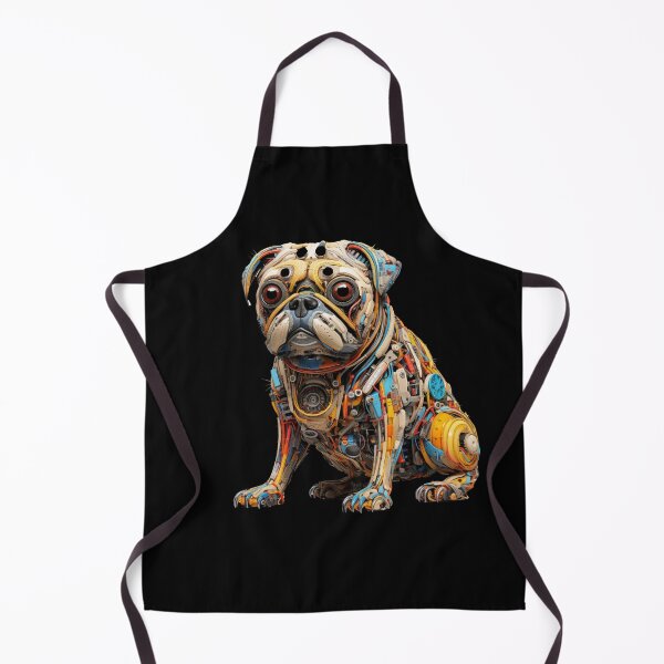 Item preview, Mechanical Steampunk Futuristic Pug Robot designed and sold by FlavaVerda.