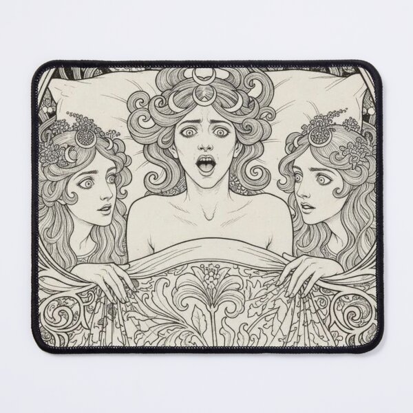 Item preview, Mythic Sapphic Tarot-style Line Art designed and sold by NickWhittleArt.