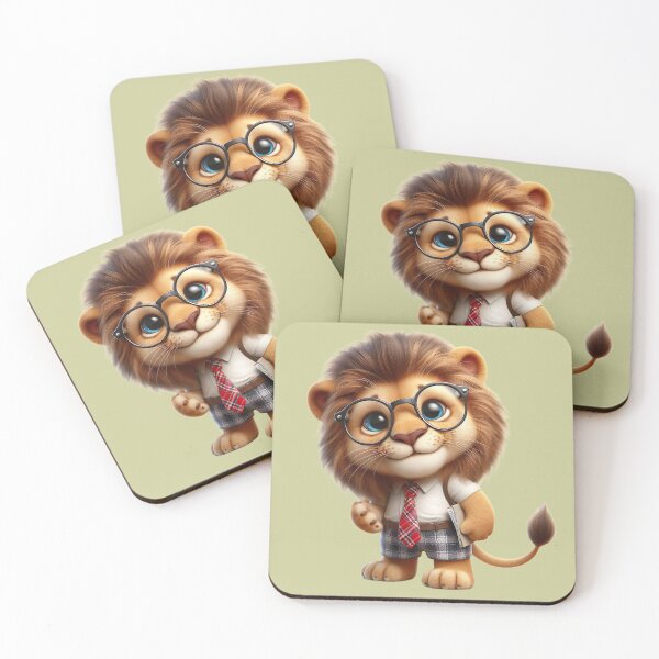 Item preview, Cute Happy Student Lion designed and sold by FlavaVerda.
