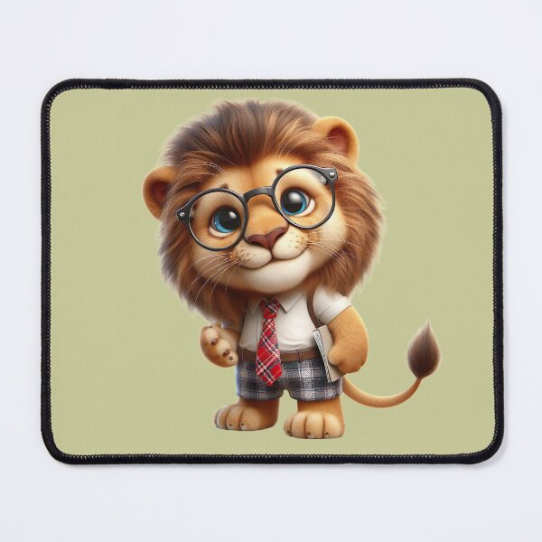 Item preview, Cute Happy Student Lion designed and sold by FlavaVerda.