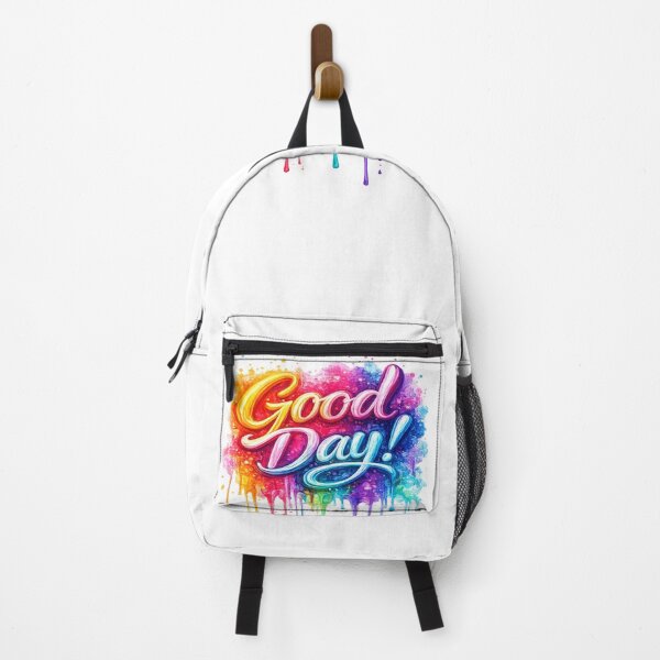 Item preview, Good Day! – Colorful Dripping Paint Brush Typography designed and sold by Fabrifrank.