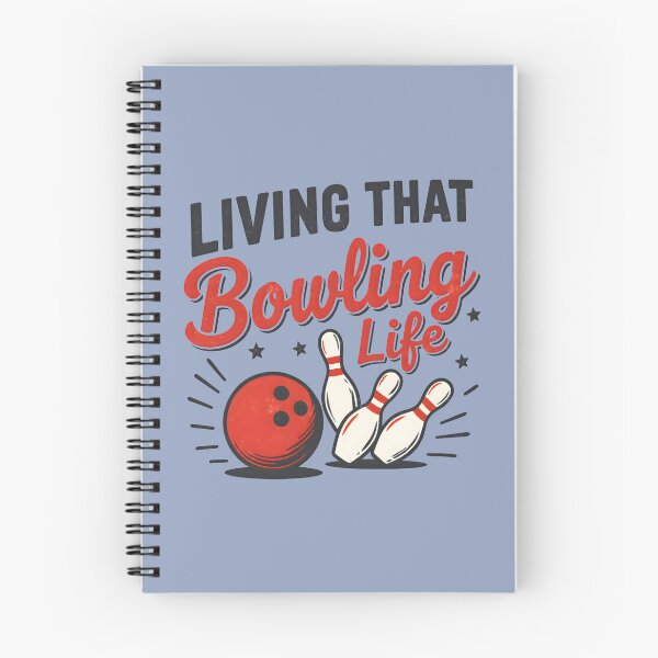 Item preview, Funny Bowling Life Retro Ball Pins Cute Illustration  designed and sold by HowToCanadian.