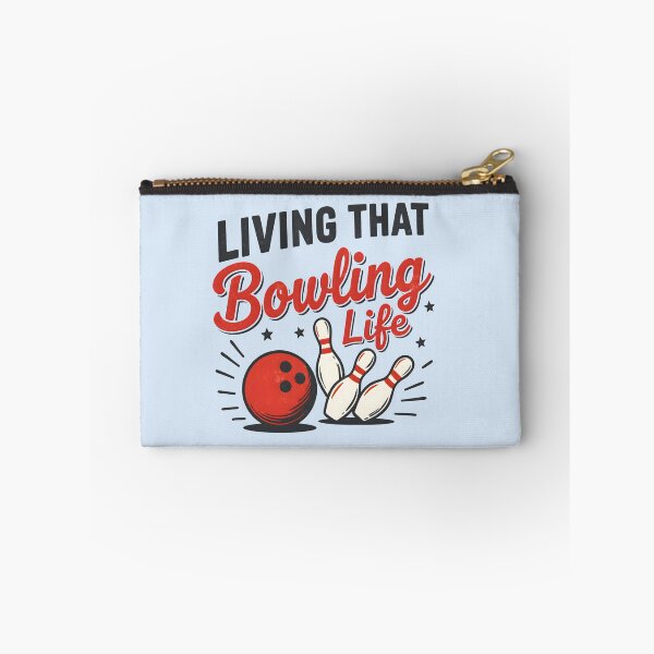 Item preview, Funny Bowling Life Retro Ball Pins Cute Illustration  designed and sold by HowToCanadian.