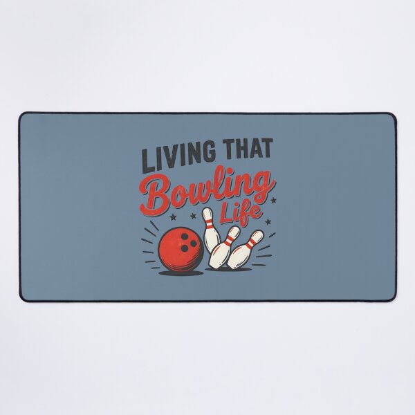 Item preview, Funny Bowling Life Retro Ball Pins Cute Illustration designed and sold by HowToCanadian.