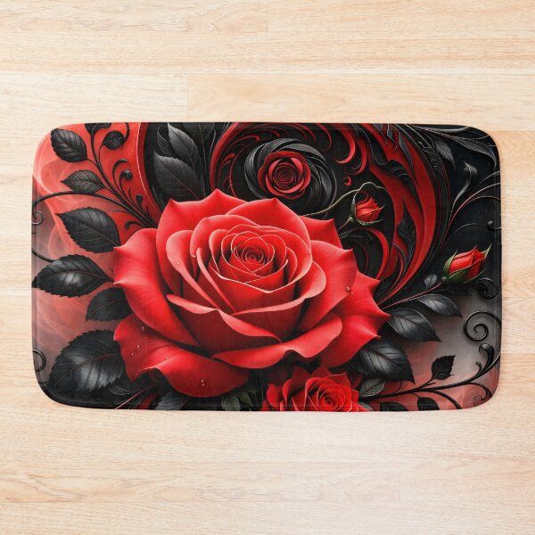 Item preview, Crimson Rose Gothic Swirl designed and sold by Kaleidoscope Print.