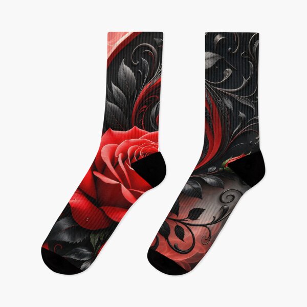 Item preview, Crimson Rose Gothic Swirl designed and sold by Kaleidoscope Print.