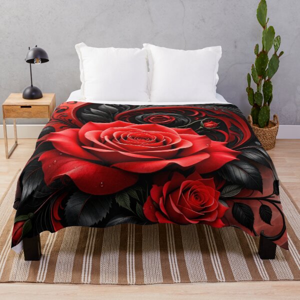 Item preview, Crimson Rose Gothic Swirl designed and sold by Kaleidoscope Print.
