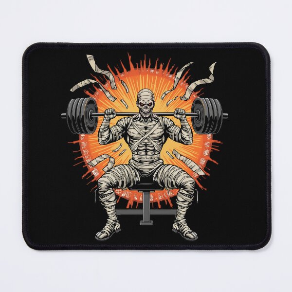 Item preview, Mummy Shoulder Press Gym Art for Strength Training Lifestyle | Premium HD Halloween Design | Shoulder press gym motivation in 2026 designed and sold by MillionaireGenZ ⭐⭐⭐⭐⭐ (5.0).