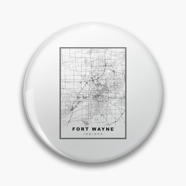 Item preview, Fort Wayne Map designed and sold by Tamas Das.