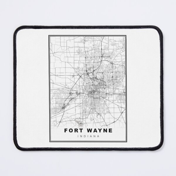 Item preview, Fort Wayne Map designed and sold by Tamas Das.