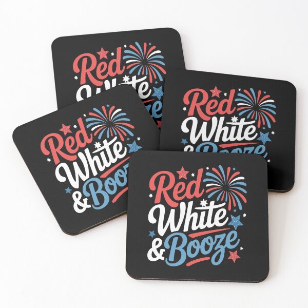 Item preview, Red White And Booze Funny 4th Of July Drinking designed and sold by kakashinn.