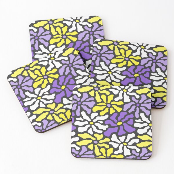 Item preview, Contemporary Abstract Floral Pattern in Nonbinary Colorway designed and sold by teeworthy.