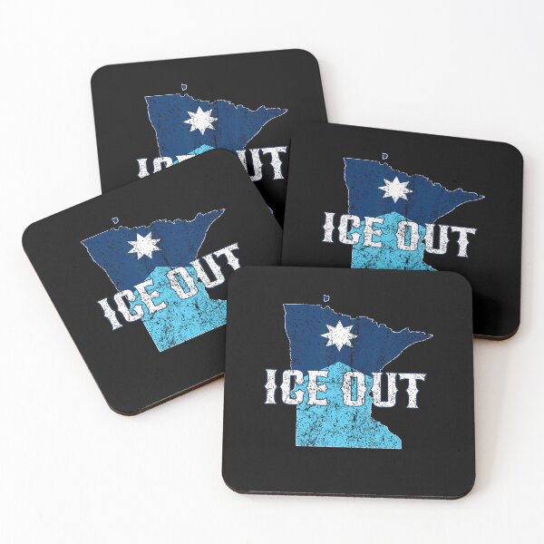 Item preview, Vintage Ice Out Of Mn Minnesota Flag And Map Distressed T-Shirt designed and sold by CcConsultingS.