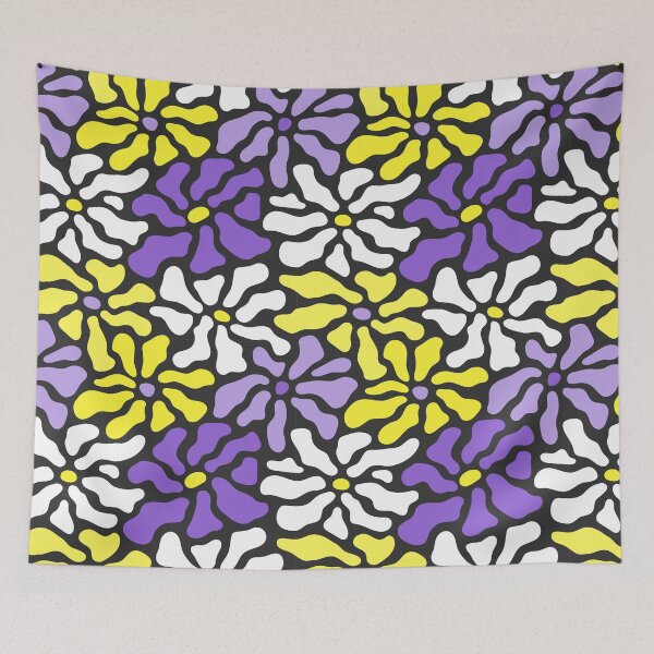 Item preview, Contemporary Abstract Floral Pattern in Nonbinary Colorway designed and sold by teeworthy.