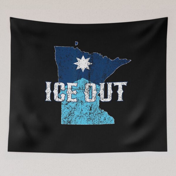 Item preview, Vintage Ice Out Of Mn Minnesota Flag And Map Distressed T-Shirt designed and sold by CcConsultingS.