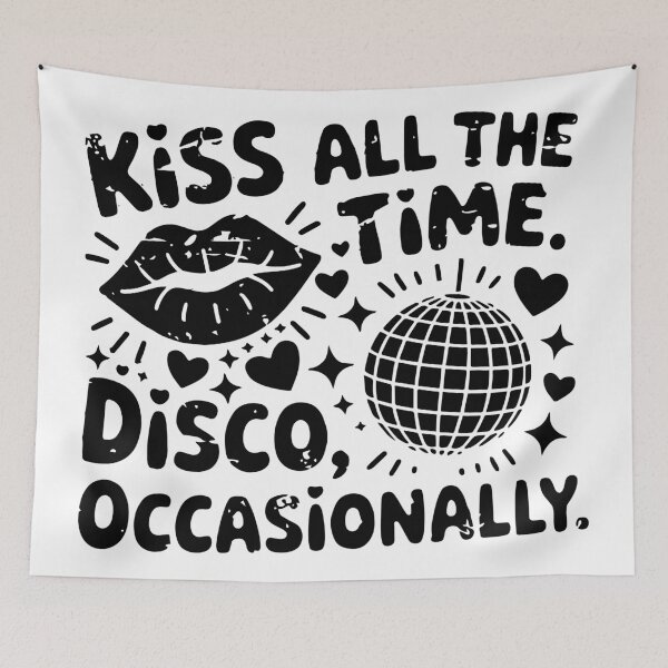 Item preview, Harry Styles Kiss All the Time Disco Occasionally Black Design designed and sold by Novaque.