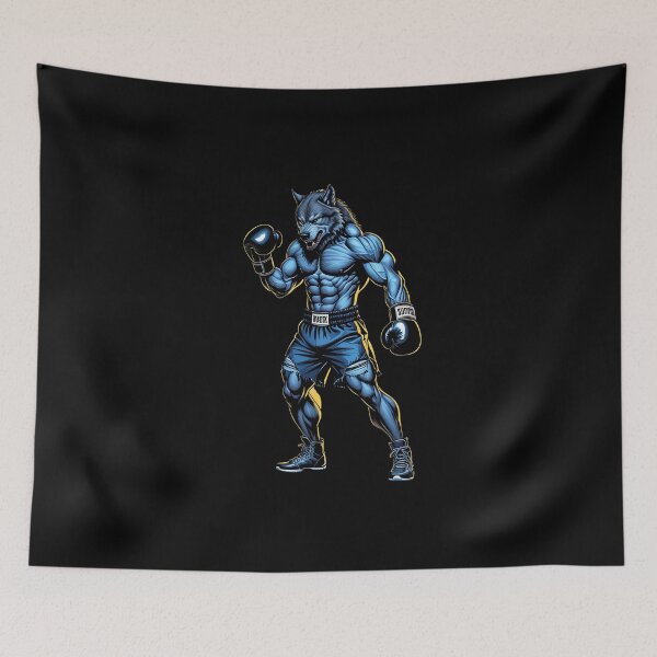 Item preview, Sigma Wolf Boxer Gym Motivation Art for Lone Wolf Fighters and Fitness Men | 2026 winter arc motivation | Premium HD Boxing design in 2026 designed and sold by MillionaireGenZ ⭐⭐⭐⭐⭐ (5.0).
