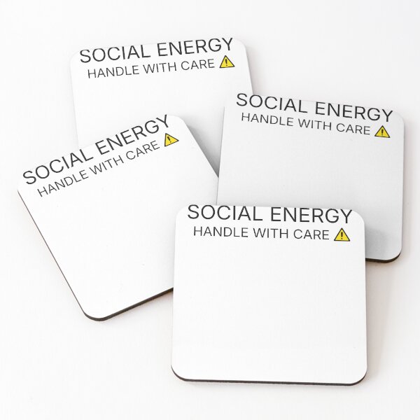 Item preview, Social Energy – Handle With Care designed and sold by HubCreates.