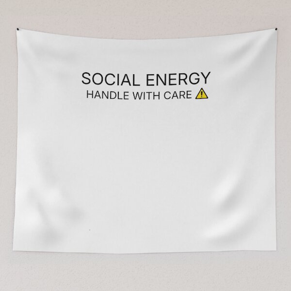Item preview, Social Energy – Handle With Care designed and sold by HubCreates.