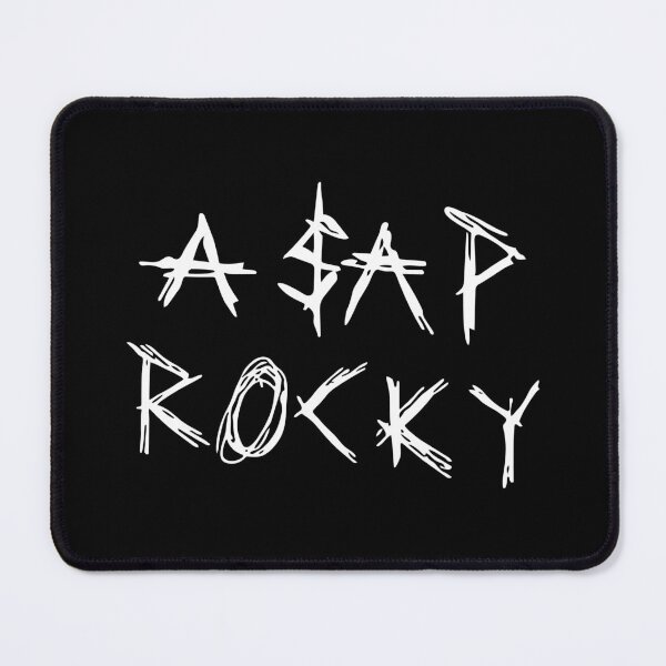Item preview, ASAP Rocky Hand-Drawn White Text Logo Design designed and sold by Novaque.