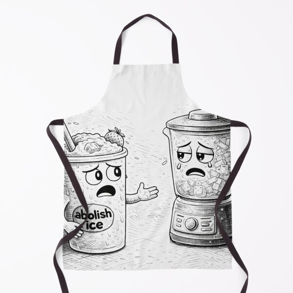Item preview, Abolish Ice Smoothie vs Blender Funny Coloring Page designed and sold by ComedyInkFactor.