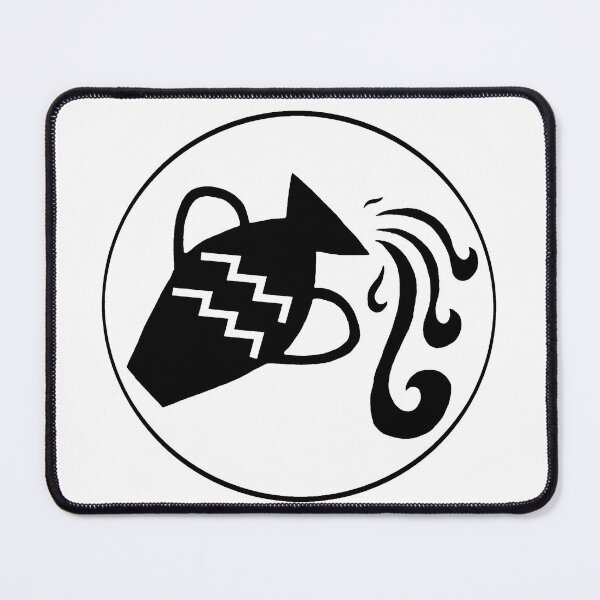 Item preview, Astrological sign of Aquarius (black) designed and sold by Lagueny.